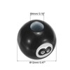 Unique Bargains Smooth Acrylic DIY Craft Sports Ball Beads Black 0.47 Inch 40 Pcs - 2 of 4