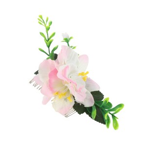 Unique Bargains Women's Styling Simulated Flowers Hair Clip Comb 1 Pc - 1 of 4