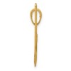 Black Bow Jewelry 14k Yellow Gold Open Airboat Pendant - 2 of 4