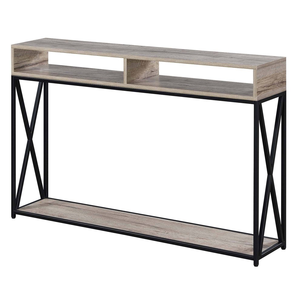 Photos - Coffee Table Tucson Deluxe Console Table with Shelf Sandstone - Breighton Home