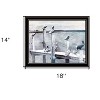 HomeRoots Birds on the Pier Black Framed Print Wall Art - 3 of 4