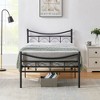 VECELO Twin/Full/Queen Size Bed Frame with Headboard, Platform Bed with Large Under Bed Storage, Heavy Duty Slats, Metal Black - 4 of 4