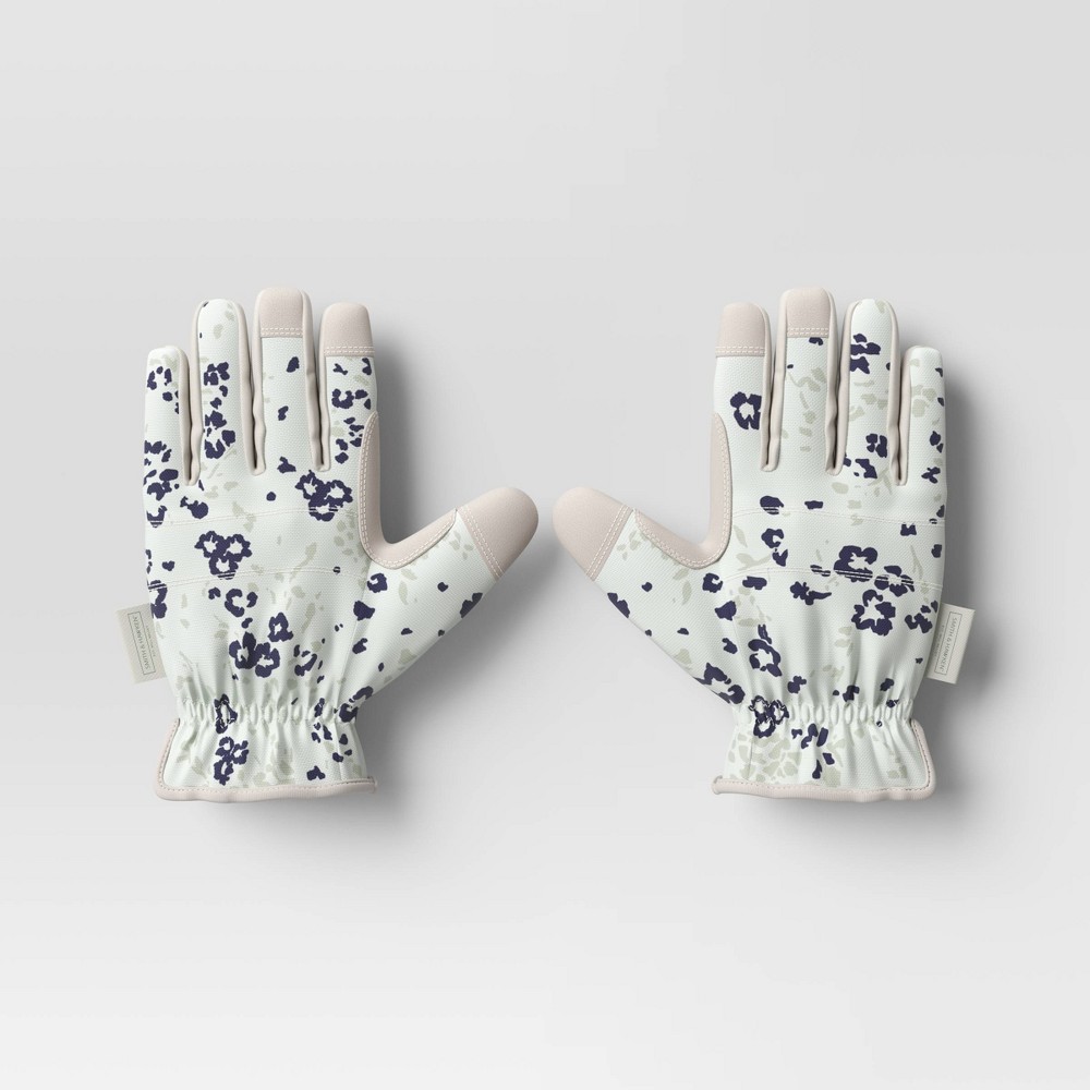 S/M Duck Canvas Garden Gloves Light Floral - Smith & Hawken™