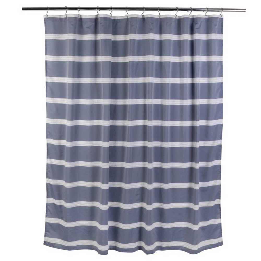 Photos - Shower Curtain Moda at Home Lyndale Fabric  : Microfiber, Machine Washable,