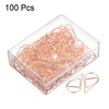Unique Bargains Drop-Shaped Decorative Bookmark Metal Small Size Paper Clip 100 Pcs - 3 of 4