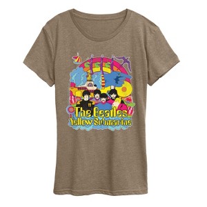 Women's - The Beatles - Vintage Yellow Submarine Short Sleeve Graphic T-Shirt - 1 of 4