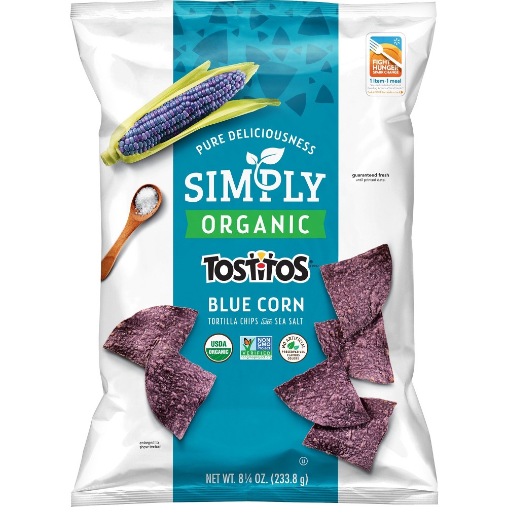 UPC 028400071345 product image for Simply Tostitos Blue Corn Tortilla Chips - 9oz | upcitemdb.com