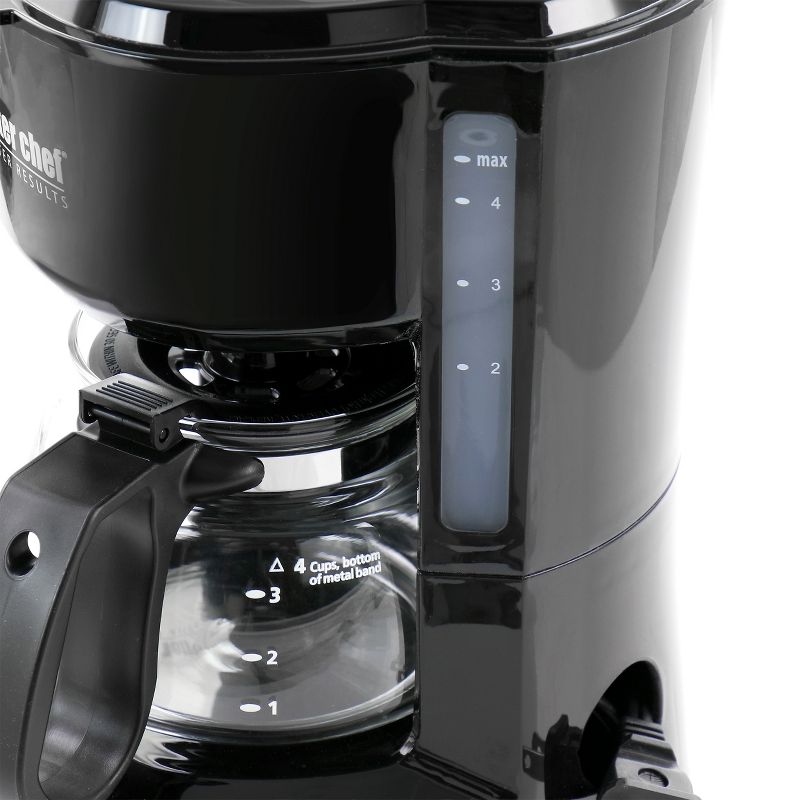 Better Chef 4 Cup Compact Coffee Maker with Removable Filter Basket, 4 of 8