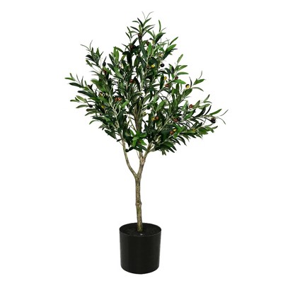 76.5x 30 Artificial Olive Tree In Ceramic Pot - Threshold™ Designed With  Studio Mcgee : Target