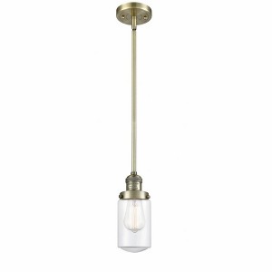 Dover - 1 Light Stem Hung Mini Pendant In Traditional Style-10.25 Inches Tall and 4.5 Inches Wide - 1 of 1