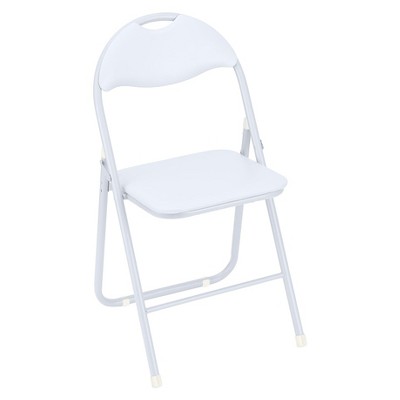 coucheta Upholstered Folding Chairs with Cushion,Metal Frame Seat for Indoor Outdoor Event