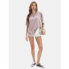 EXLURA Womens Summer Oversized T Shirts Crewneck Loose Workout Short Sleeve Blouse Tops 2025 Y2K Casual Athletic Basic Tee - 4 of 4