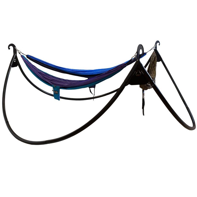 ENO, Eagles Nest Outfitters Pod Triple Hammock Stand, Charcoal, 1 of 2
