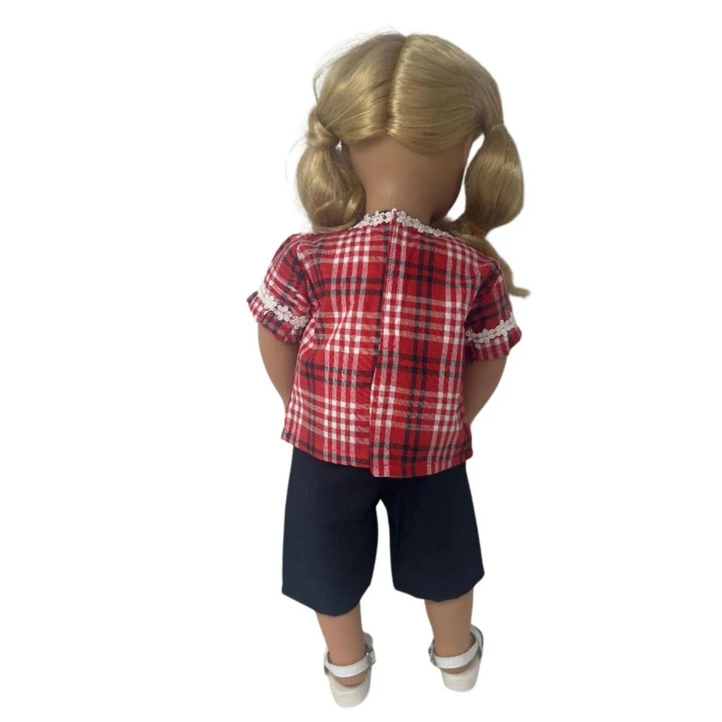 Детские аксессуары для кукол Doll Clothes Superstore Red, White & Black Shirt and Shorts Outfit for 18 Inch Girl Dolls, цвет: Красный — фото 4