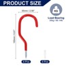 Unique Bargains Heavy Duty Garage Wall Ceiling Utility Tool Hanger Bike Screw Hooks 4 Pcs - 2 of 4