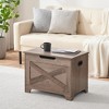 Whizmax Storage Chest, Storage Bench with Safety Hinge, Wooden Entryway Bench, Shoe Bench, Large Storage Chest for Entryway, Bedroom, Living Room - 2 of 4