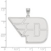 Black Bow Jewelry 14k White Gold Dayton Flyers NCAA Extra Large Pendant - 2 of 3