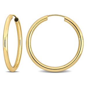 EVERLY JEWELRY | 14k Yellow Gold Hoop Earrings - 1 of 4