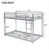 COWLOWN Full over Full Metal Bunk Bed with Ladder, Low Profile Sturdy Bunk Bed Frame for Kids, Teens, and Adults - 2 of 4
