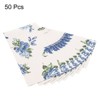 Unique Bargains Paper Gift Bag Pack Blue Flower Storage Bag for Party Favor 50 Pcs - 3 of 4