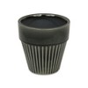 Cheung's Corseta Tapered Vertical Lined Pattern Ceramic Pot - Large - Dark Gray - 3 of 4