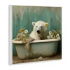 Stupell Industries Polar Bear Vintage Tub Wall Plaque Art - 3 of 4
