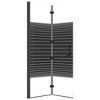 VidaXL Folding Shower Enclosure ESG 31.5 in.x55.1 in. Black - 4 of 4