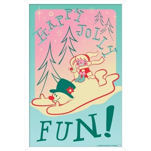 Trends International Frosty The Snowman - Happy Jolly Fun Framed Wall Poster Prints - 1 of 4