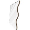 PAGED 30x35 Inch Vanity Mirror Metal Framed Bathroom Mirror with 2 Wavy Sides, Wall Mirror for Bathroom, Dressing Room - 3 of 4