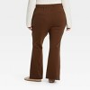 Women's High-Rise Slim Straight Split Pants - Ava & Viv™ - 2 of 3