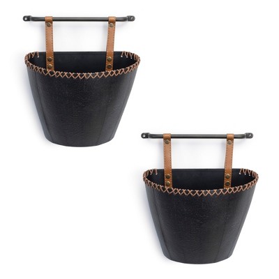 Melrose Metal Wall Pocket (Set of 2)