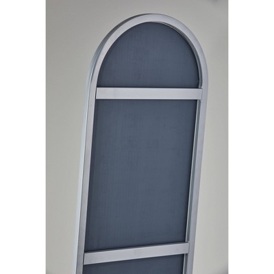Elegant Silver Full-Length Freestanding Rectangular Mirror