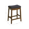 26" Blake Backless Counter Height Barstool with Nailheads - HomePop - 2 of 4