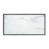 Occasional 3pc Tables Set Tempered Glass Top Coffee Table and End Tables Black Metal Frame Living Room Furniture - 4 of 4
