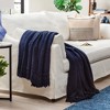 Chanasya Textured Knit Throw Blanket with Tassels - 3 of 4