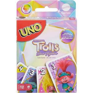 Mattel Games UNO Trolls: Band Together Card Game for Family Game Night 2 - 10 Players - 1 of 4