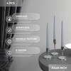 12 inch Taper Candles Set of 4 - Dripless and Smokeless Candle Unscented - Slow Burning Candle Sticks - 3 of 4
