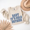Simply Sage Market Women's Graphic Sweatshirt Distressed Baby Its Cold Outside - 3 of 3