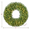 Yaheetech 48in Artificial Christmas Wreath Holiday Accent Decoration for Door, Green - 3 of 4