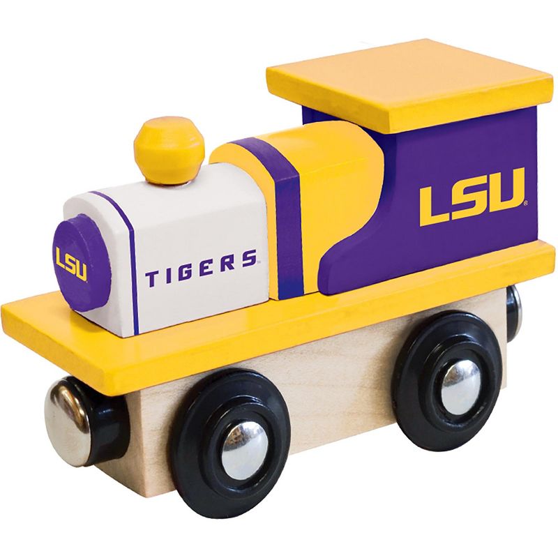 MasterPieces Officially Licensed NCAA LSU Tigers Wooden Toy Train Engine For Kids, 1 of 4