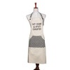 Totalee Gift Hot Mess & Spicy Disaster Apron Cotton White - 3 of 3