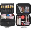 Paaaawaters makeup bag Double-layer cosmetic bag with brush bag and divider - 4 of 4