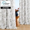 Deconovo 2 Panels Blackout Curtains with Autumn Floral Print, 8 Grommets for Living Room - 2 of 4