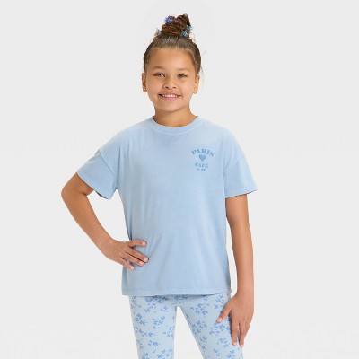 Girls' Short Sleeve Knit Oversized Graphic T-Shirt - Cat & Jack™