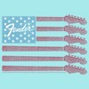 Juniors Womens Fender Guitar Flag Logo Racerback Tank Top - 2 of 4