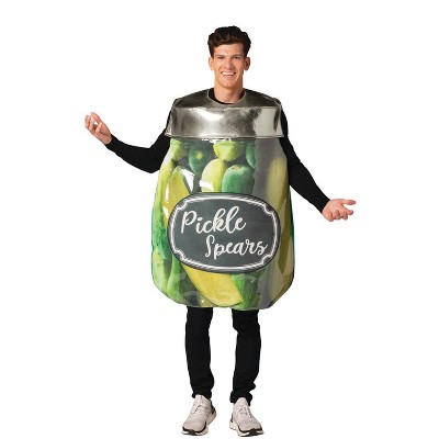 Imposta Costumes Adult Pickle Jar Costume Bodysuit Green One Size