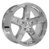 OE Wheels DG62 20 Inch Rim Fits Ram 1500 Style 5x139.7 20x9 Chrome - Hollander 2364 (1) - 4 of 4