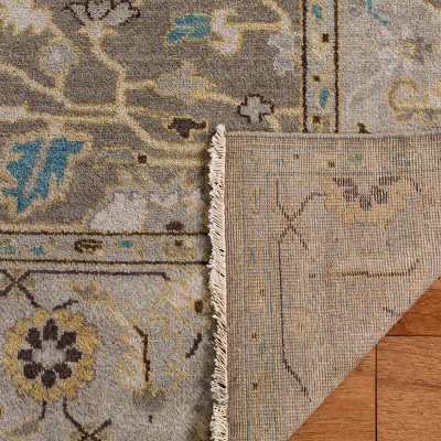 Gray Hand-Knotted Wool 8' x 10' Persian Area Rug
