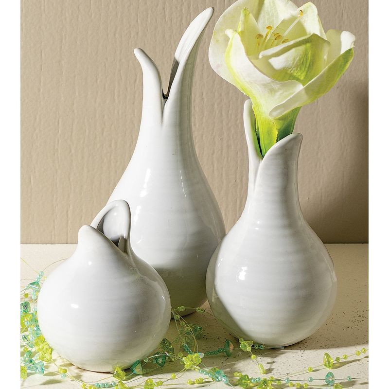 Sullivans Set of 3 Small Bulb Vases 8"H, 6"H, & 4.25"H, 4 of 6