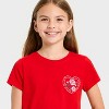 Girls' Short Sleeve Valentine's Day 'Rose Heart' Graphic T-Shirt - Cat & Jack™ Red - 2 of 4